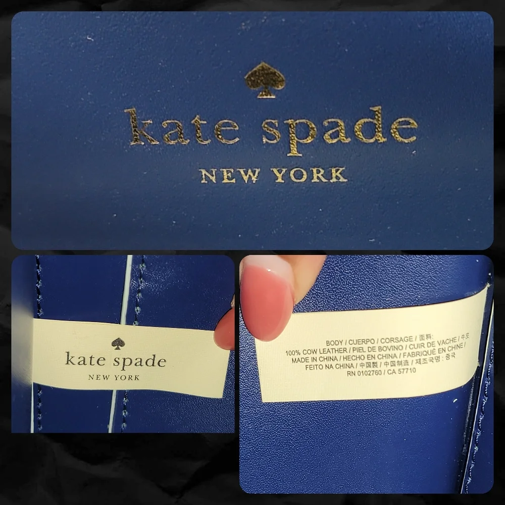Kate Spade Kyra Arbour Hill Light Blue Leather Satchel Tote